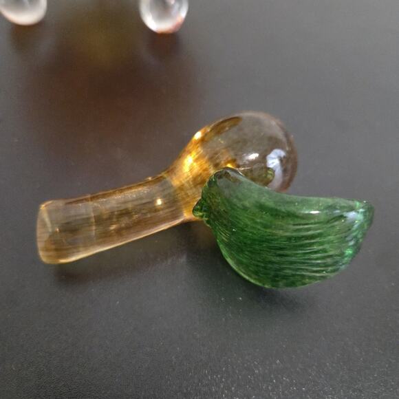 Plow And Hearth Glass Pear Fruit Fly Trap Footed Art Glass - Picture 5 of 6